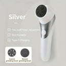 Limpiador de Pies Eléctrico Portátil con Doble Cabezal Recargable USB, Kit Práctico para el Cuidado de los Pies y Regalo Perfecto para Pedicura, Incluye Batería Recargable de 700mAh
