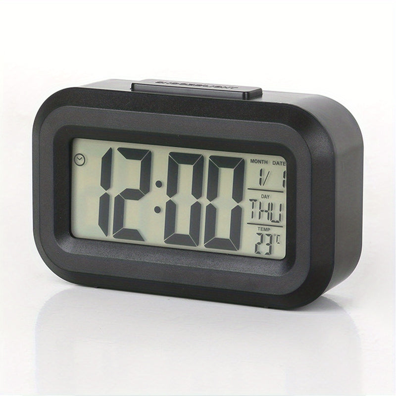 [Moda Multifuncional Reloj Despertador] Reloj Despertador de Moda Multifuncional - 1 pza Reloj de Oficina con Calendario Luminoso y Temporizador (Sin Batería)