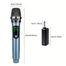 Microfono sin varillas de Mano para Fiesta, Karaoke, Iglesia y Actuaciones en Escenario, Adaptador de 3.5mm Incluido