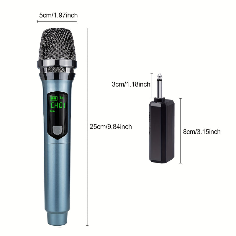 Microfono sin varillas de Mano para Fiesta, Karaoke, Iglesia y Actuaciones en Escenario, Adaptador de 3.5mm Incluido