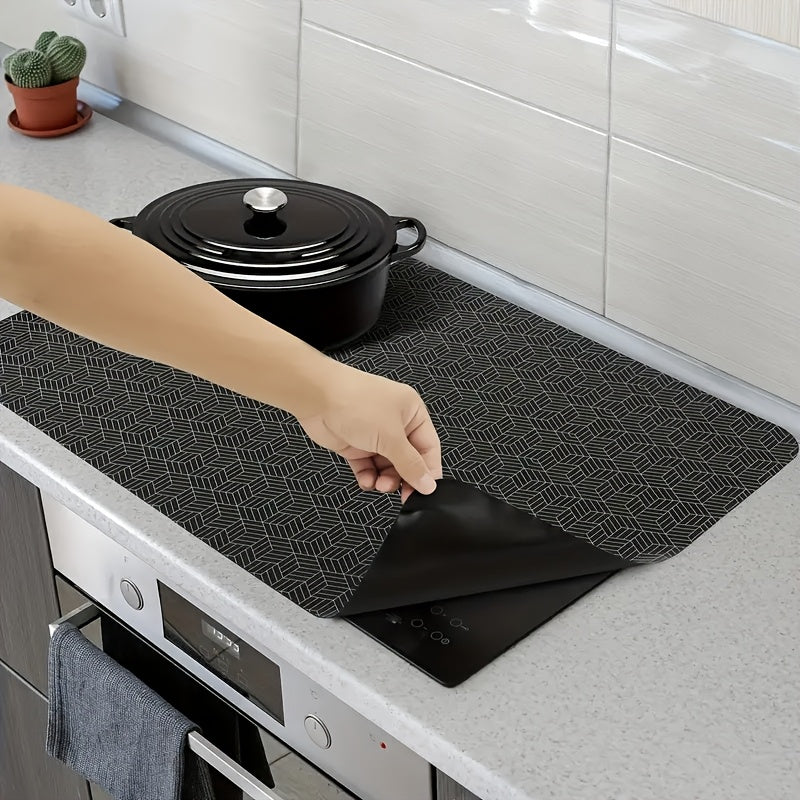 Silicona Placa de Inducción Estera - Anti-arañazos Protector de Estufa Cubierta con Superficie Resistente al Calor - Multifuncional, Fácil de Limpiar, Duradero y Seguro para Estufas de Inducción