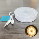 Luz nocturna LED recargable por USB con sensor de movimiento y tecnología PIR, 8 luces, tira magnética adhesiva para clósets, gabinetes, escaleras, habitaciones y más, eficiente en energía, portátil y fácil de instalar, tira de luces LED recargable por U