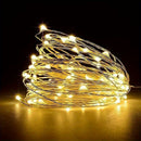 2 pza.es de luces parpadeantes de alambre de cobre LED con batería de botón, luces de Navidad de alambre de cobre para fiestas al aire libre y bodas, luces de decoración para fiestas, decoración para Halloween, Navidad, Ramadán y el Día de San Valentín