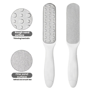 Exfoliador de Pies con Mango Ergonómico - Piedra Pómez Manual para Eliminar Pelos Muertos, 4 Colores (, Rosa, Azul Claro, Verde Menta) - Exfoliante de Plástico Duradero para Pies Suaves en Casa