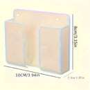 1pc Soporte de teléfono montado en la pared, material PC adhesivo, sin taladro, almacenamiento de control remoto, hecho de otro plástico, para baño, cocina, habitación de hotel - Estación de carga de teléfono inteligente