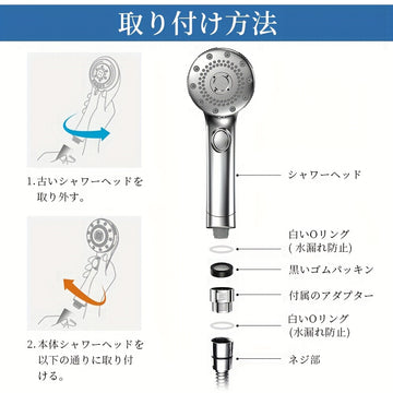 Cabezal de ducha con burbujas ultrafinas, parada manual, ahorro de agua, 5 modos de flujo de agua, alta potencia de limpieza, botón de parada, prevención de fugas, burbujas nano, hidratación, cuidado de la piel, retención de calor, cuidado del cuero cabe