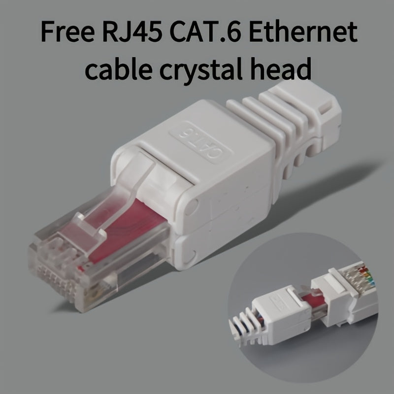 Los conectores RJ45 CAT.6 Crystal están disponibles gratuitamente para pedidos de 2 o 5 unidades.