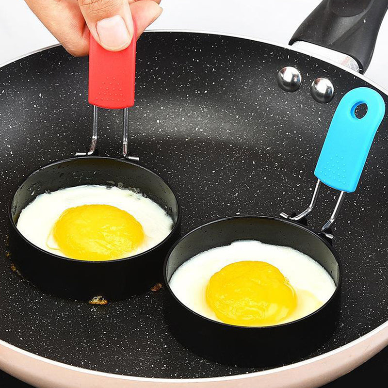 Anillo Para Cocinar Huevos De Acero Inoxidable De 1 Pieza, Molde Antiadherente Para Panqueques Para Freír Huevos Y Tortillas En La Plancha