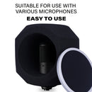 Protección Antiviento de Micrófono de Calidad de Estudio Pure Vocals con Filtro Pop - Bola de Aislamiento Acústico para Reducción de Ruido, Diseño de Espuma Absorbente de Sonido