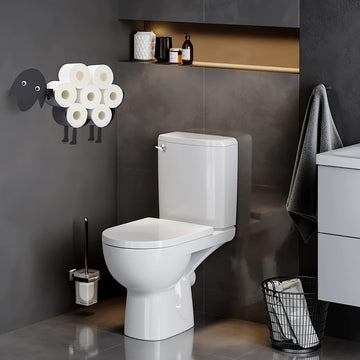 [Hierro Forjado Portarrollos de Papel] Portarrollos de Papel Higiénico de Hierro Forjado Independiente 1ud - Soporte Creativo para Rollo de Papel Higiénico, Esenciales para el Hogar