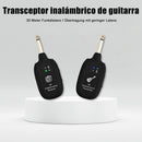 Sistema inalámbrico para guitarra/bajo: transmisor y receptor para guitarra eléctrica, pastillas acústicas e instrumentos de viento, y pastillas para bajo eléctrico | Transmisión de audio Hi-Fi para múltiples dispositivos