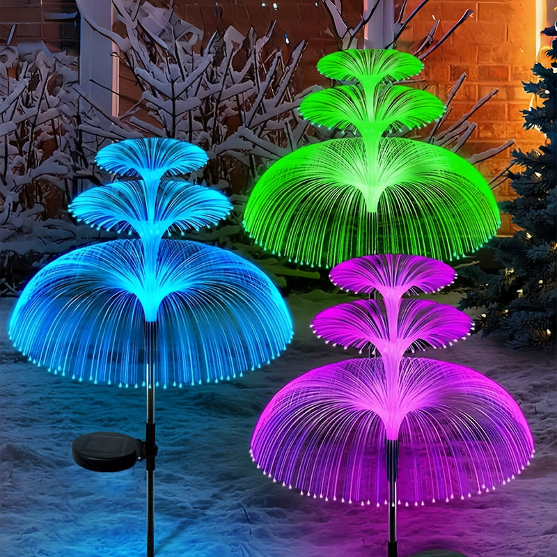 Lámpara Sol de Medusa con Luz LED para Exteriores, Luces Decorativas de Jardín Impermeables IP65, Diseño de Medusa Regalo Festivo