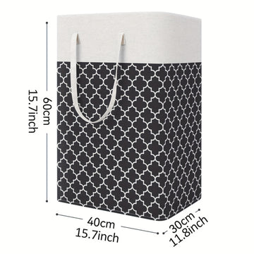 1pc Cesto de Ropa 75L Grande con Asas Extensibles, Cubierta de Tela, Cesto Plegable Alto para Ropa Sucia, Organizador de Lavandería, Bolsa de Almacenamiento para Juguetes, Accesorios para Dormitorio, Baño, Hogar y Familia, Accesorios para Lavandería, Col