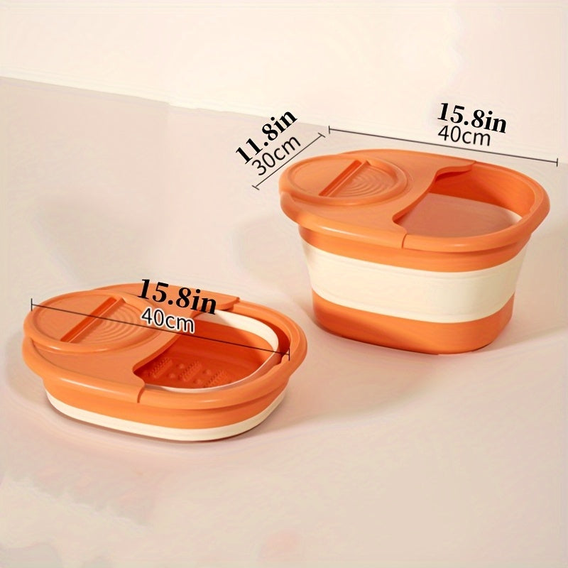 Baño de Pies Plegable para el Hogar, Lavabo de Pies sobre la Pantorrilla, Cubeta para Lavar los Pies
