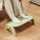 Taburete Ergonómico para Oficina - Negro/Blanco, Plástico Duradero, Ideal para Siestas y Confort en el Sofá