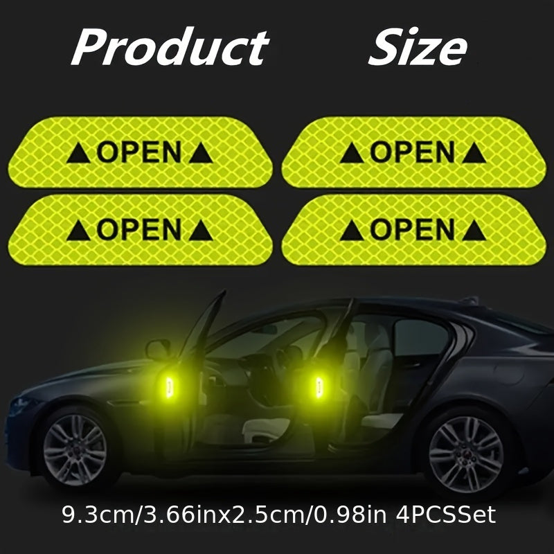 8 piezas de luces LED univer de bienvenida para puertas con pegatinas reflectantes de seguridad - Fácil instalación, aptas para sedanes, SUV, furgonetas, de larga duración y duraderas, accesorios LED univer para coches, día de San Valentín, Acción de Gra