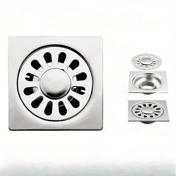 Desagüe de Ducha y Suelo para Baño de Acero Inoxidable de Doble Uso - Recolector de Cabello Desmontable y Desodorante con Diseño Antioxidación, Filtro Fácil de Limpiar para Baños Modernos