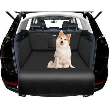 Funda protectora para perros en auto, antideslizante, resistente a rasgaduras y arañazos, lavable, de tela negra, para camionetas pequeñas y SUV