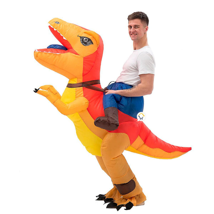 Disfraz De Dinosaurio Inflable Montable Adulto Halloween OF532