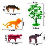 Set Figuras Animales Salvajes X12 Juguete Didáctico Colección Niños GM1911-117