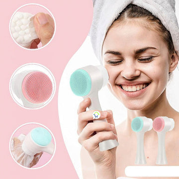 Cepillo Masajeador 2 en 1 + Diadema Para maquillarse Set Limpieza facial MO0374