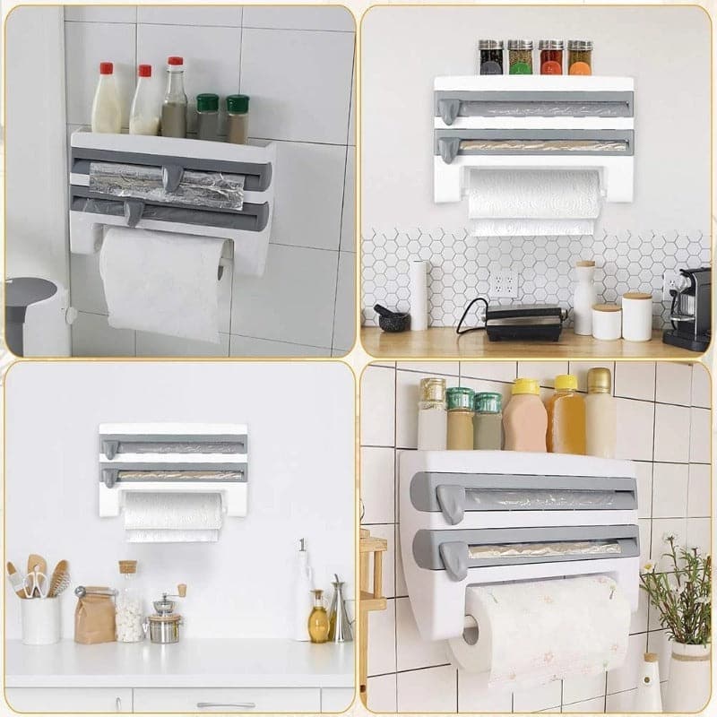 Organizador De Rollos 4 En 1 con Cortador