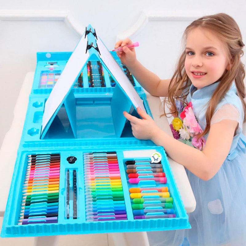 Set Dibujo 208 Piezas Arte Niños y Jóvenes TJOY00301BU