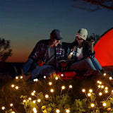 Luces de Hadas Luciérnagas x2 LED Jardín Panel Solar 6 Luces Impermeables C2003