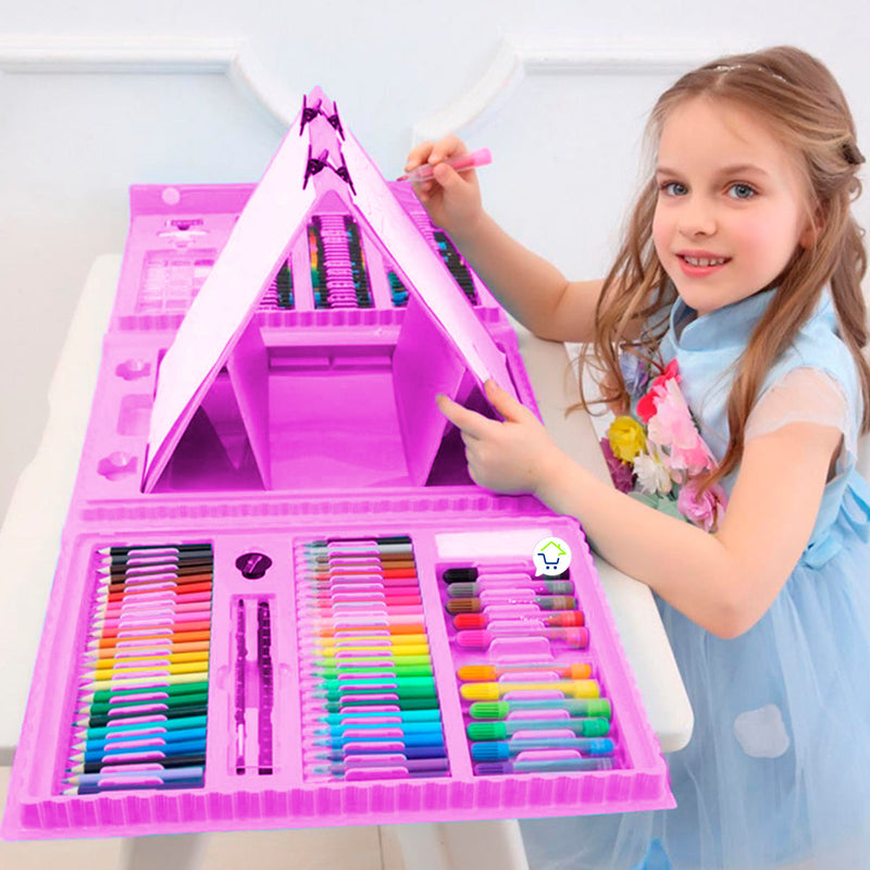 Set Dibujo 208 Piezas Arte Niños y Jóvenes TJOY00301BU