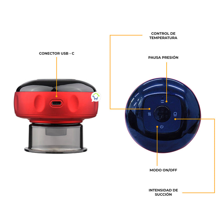 Vacumterapia Eléctrico Terapia Al Vacio Personal Anti Celulitis MA318-5
