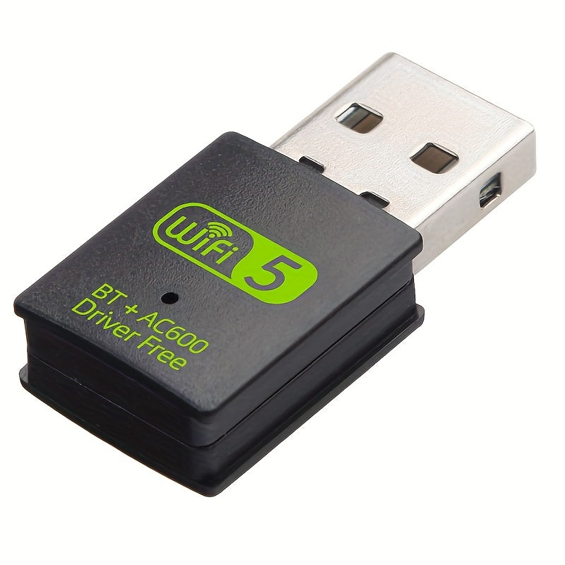 Adaptador WiFi inalámbrico USB de doble banda 600Mbps, receptor externo de red inalámbrica 2.4/5Ghz, mini dongle WiFi para PC/laptop/escritorio