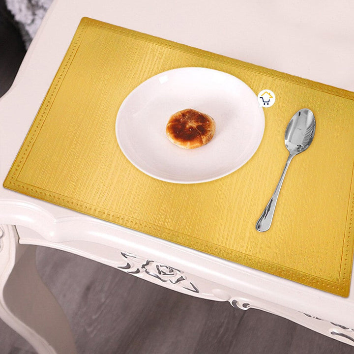 Mantel Individual Navideño x6 Metalizado Mesa Decorativo B315X6