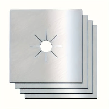 4pcs Cubiertas Premium Antiadherentes para Quemadores de Estufa - Doble Grosor, Resistentes al Calor y Reutilizables, Protectores de Cocina para una Limpieza Fácil