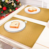 Mantel Individual Navideño x6 Metalizado Mesa Decorativo B317X6