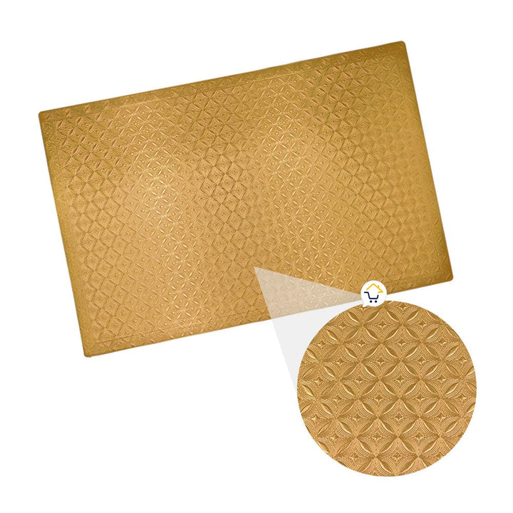 Mantel Individual Navideño x6 Metalizado Mesa Decorativo B317X6