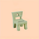 Juego de Mesa y Silla para Niños con Respaldo, Banco de Plástico de Alta Calidad, Popular Set de Jardín Infantil, Taburete Exterior