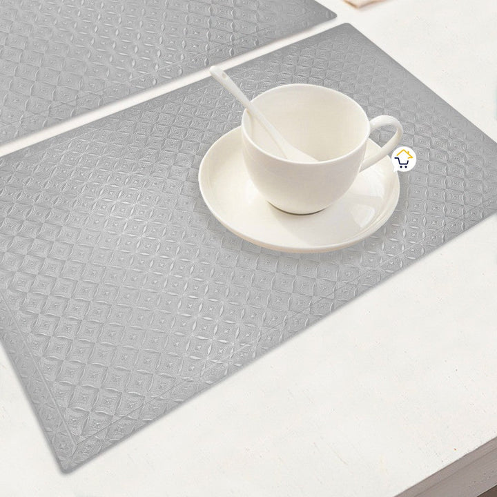 Mantel Individual Navideño x6 Metalizado Mesa Decorativo B317X6