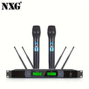 Conjunto de Sistema de Micrófono Dinámico Inalámbrico para Karaoke en Casa con Micrófono Profesional UHF XLR NXG, Utilizado para Discurso y Sonido en Bodas e Iglesias