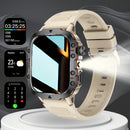 Reloj inteligente, pantalla táctil completa, llamadas inalámbricas, linterna LED, modos deportivos, pulsera y mensajes, pedometría, varios modos deportivos, para for iphone/Android, batería de litio recargable, conexión inalámbrica - Regalo ideal, compat