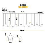 Luces Led Estrella X136 LED Cortina Luces 4m Navidad Cálida CE136NCA