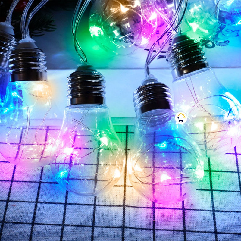 Extensión Micro Led Estilo Bombillo x10 Multicolor TX50Q