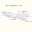1pc Molde para Bolas de Arroz y Sushi de Fácil Agarre - Fabricante de Cocina Japonesa de Plástico Duradero para Formas Perfectas, Ideal para Cajas Bento y Noches de Sushi Casero, Kit para Hacer Sushi