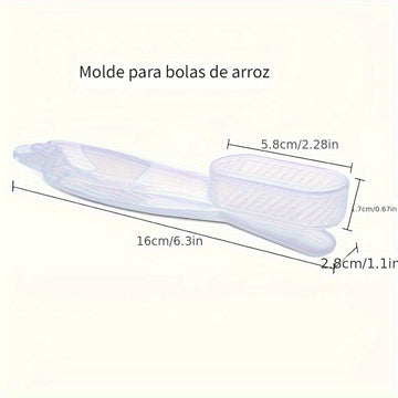 1pc Molde para Bolas de Arroz y Sushi de Fácil Agarre - Fabricante de Cocina Japonesa de Plástico Duradero para Formas Perfectas, Ideal para Cajas Bento y Noches de Sushi Casero, Kit para Hacer Sushi