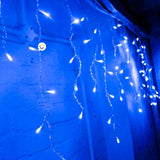 Cortina LED Intercalada 3 Metros 100 LED Decoración Navidad Azul 100LEDCA1
