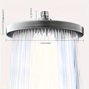 1pc Cabezal De Ducha De Alta Presión, Cabezal De Ducha Superior, Cabezal De Ducha Grande Multifunción De 6 Velocidades, Ducha De Cabeza Única Presurizada, Cabezal De Loto De Ducha De Bañera Doméstica, Accesorios De Baño
