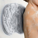 1 pieza, alfombrilla de ducha para espalda y pies, sin electricidad, gris, sin fragancia, exfoliante y masajeador completo para el cuerpo, mejora la circulación sanguínea, adecuada para la cara, la espalda y los pies, diseño duradero de silicona.