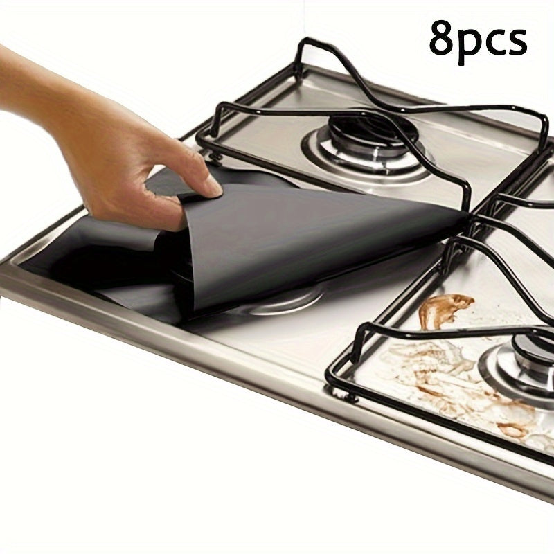 4 Piezas / 8 Piezas / 12 Piezas - Cubierta reutilizable para quemador superior de estufa, almohadilla antiadherente lavable, suministros de cocina, resistentes al calor y mantienen la estufa limpia