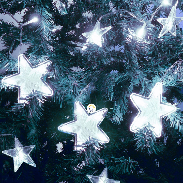 Luces Led Estrella X136 LED Cortina Luces 4m Navidad Blanca CE136NB