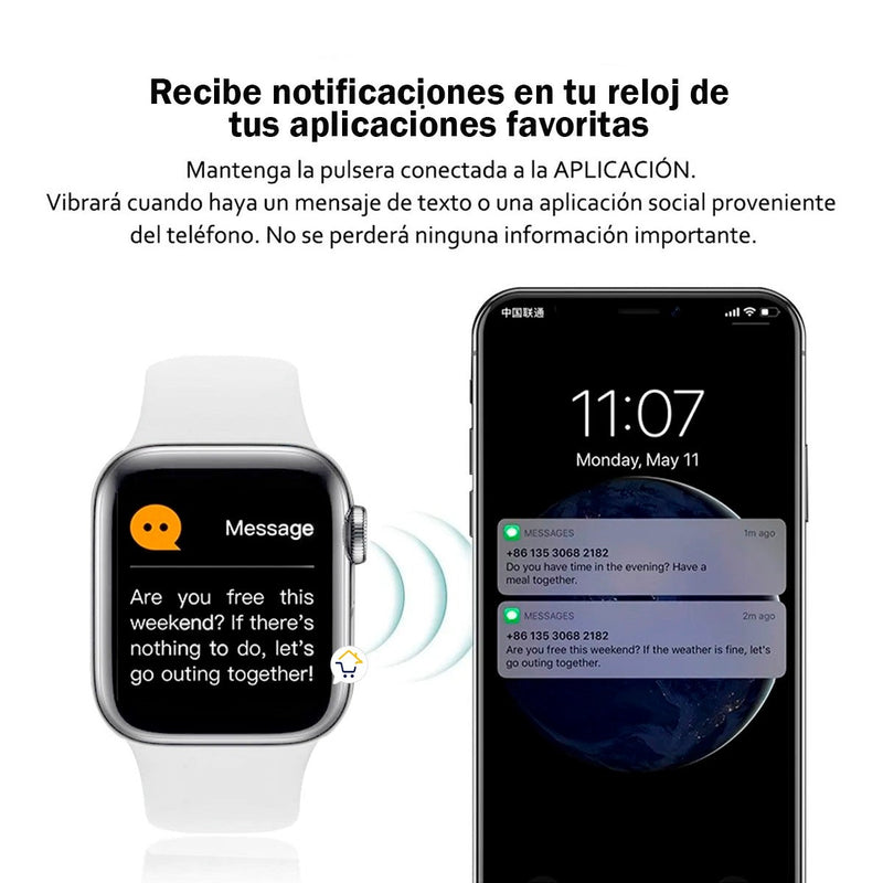 Reloj Inteligente Smartwatch X7 Bluetooth Android iPhone SWX7