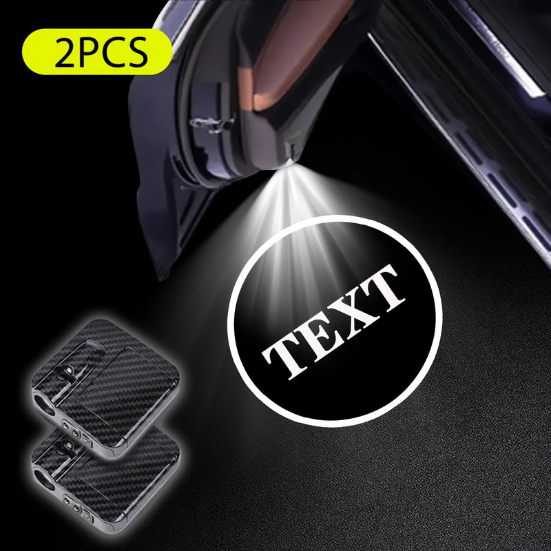 2 piezas de proyector de luz LED, luz de cortesía con logo GR deportivo, USB, HD, para Audi, Benz, BMW, Citroën, Hyundai, Honda, Kia, MG, Skoda, Toyota, Peugeot